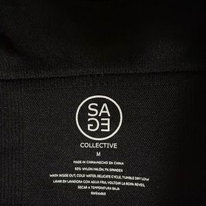 Sage Collective Black sports bra size Medium